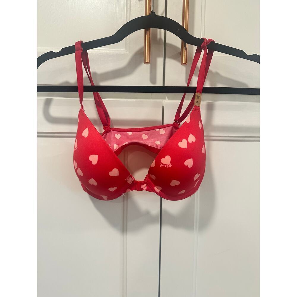 Victoria Secret Sexy Push up Bra red with hearts 34B
